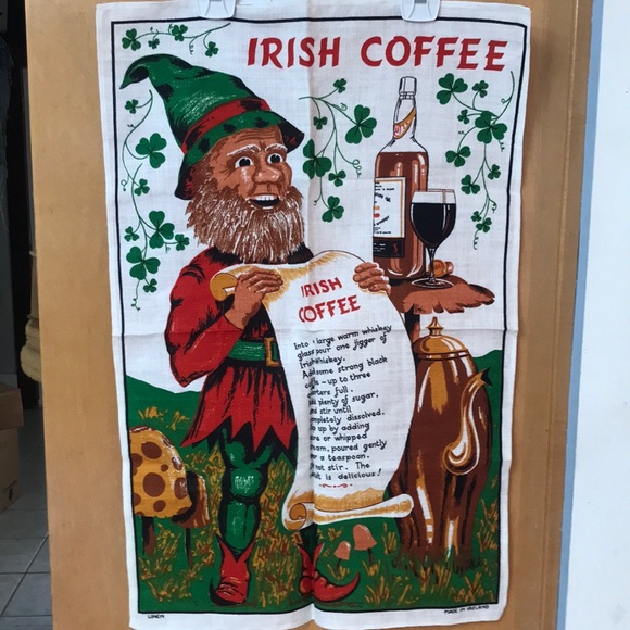 Linen Irish Coffee towel - Picture 1 of 4